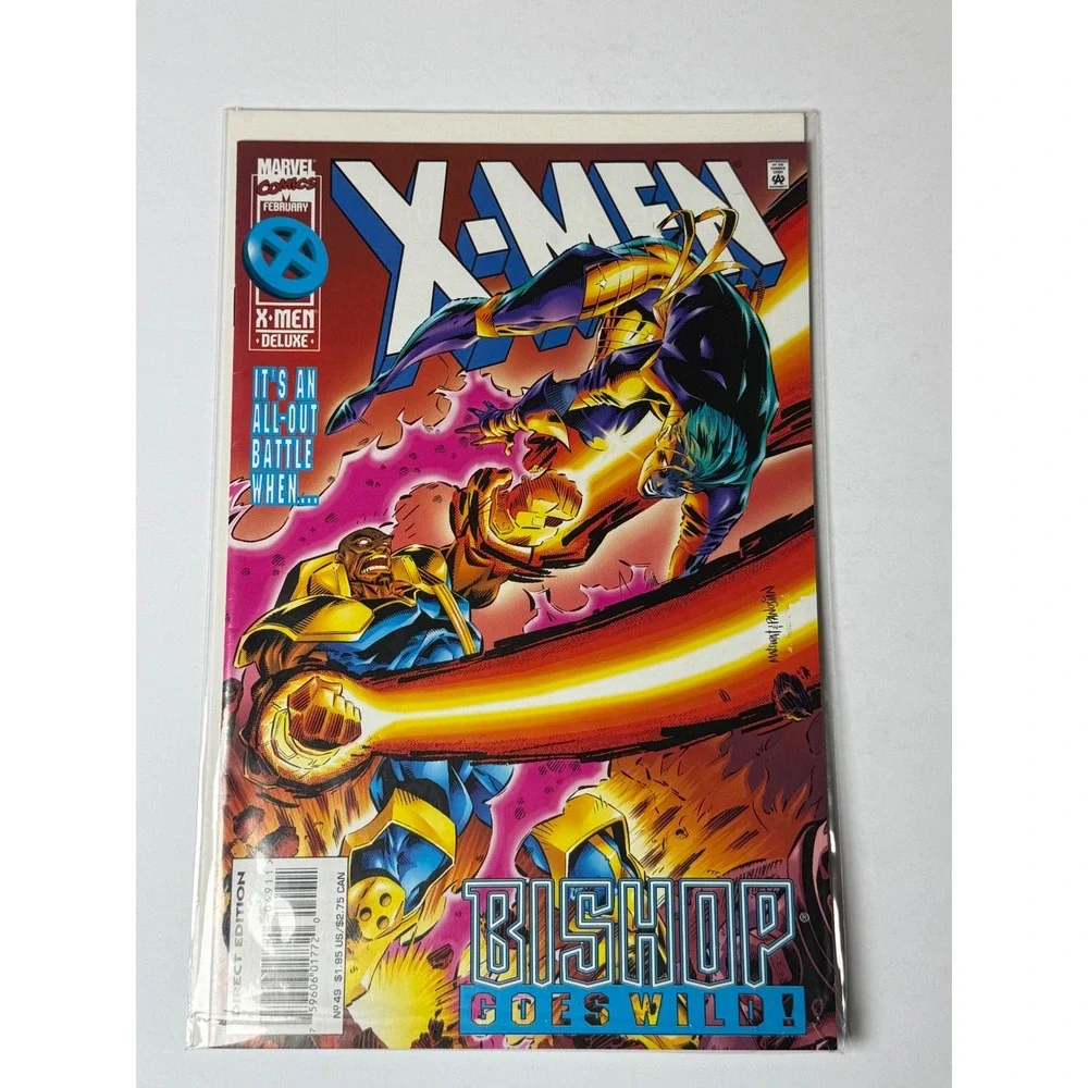 Marvel Comics X-Men Deluxe 49 February 1996 Bishop‎ Goes Wild